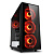 Корпус ПК без БП Sharkoon TG4 Red <ATX, 2x3.5, 4x2.5, 2xUSB 3.0, Audio, 455*200*430mm>
