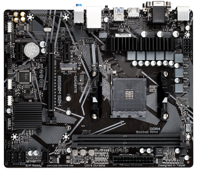 Материнская плата AM4 B550 Gigabyte B550M S2H