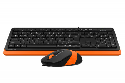 Клавиатура+мышь A4tech F1010-ORANGE Fstyler USB