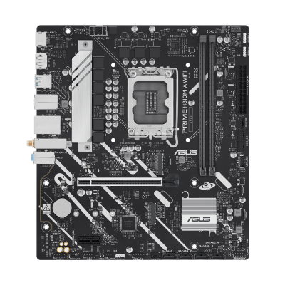 Материнская плата ASUS PRIME H810M-A WIFI, LGA1851 H810 2xDDR5 4xSATA 2xM.2 HDMI DP USB-C mATX