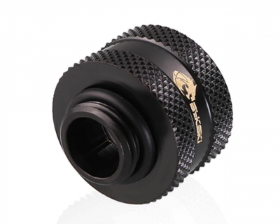 Фитинг 16ММ Bykski B-HTJV2-L16 Black <для соединения акриловых трубок 16ММ>