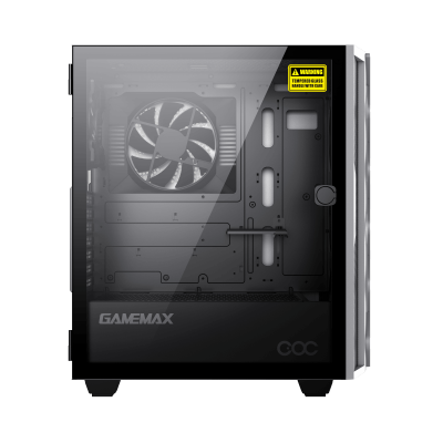 Корпус ПК без БП GameMax Diamond COC White  <MATX, 1x120FAN, 1x140COC>