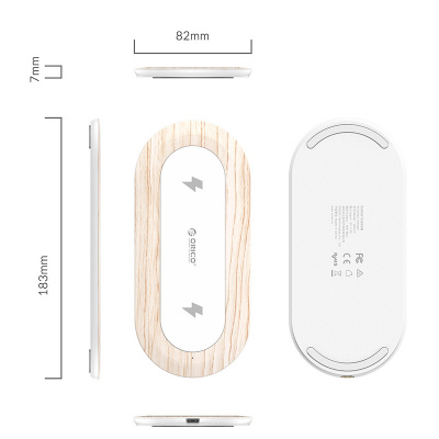 Беспроводное зарядное устройство ORICO WOC2-WD <USB Type-C, ABS, 183*82*7mm>