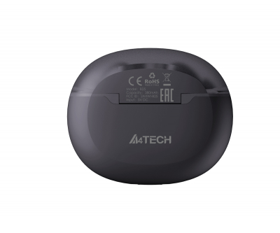 Наушники TWS A4tech 2Drumtek B25-AshGrey <BT v5.2, 20kHz, 102dB, Наушник: 40mAh , Кейс: 380mAh>