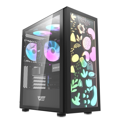 Корпус ПК без БП DarkFlash Dk210 Graffiti <ATX, 2x3.5, 1xUSB 3.0, 2xUSB2.0, Audio, 410*210*480mm> Корпус ПК без БП DarkFlash Dk210 Graffiti <ATX, 2x3.5, 1xUSB 3.0, 2xUSB2.0, Audio, 410*210*480mm>