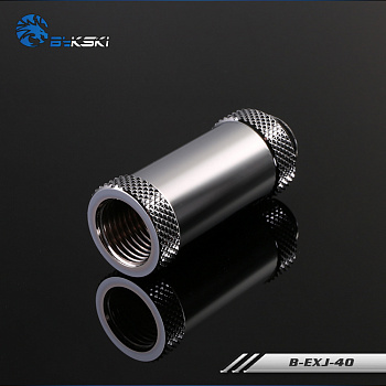 Фитинг удлинитель резьбовой Bykski B-EXJ-40 <40мм, Размер резьбы: G1/4, Silver>