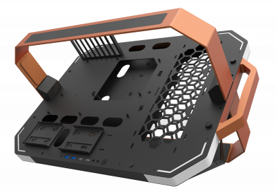 Корпус ПК без БП DarkFlash Blade-X <Открытый дизайн, 2x3.5, 2xUSB 3.0, 1xUSB2.0, 384*346*622mm>