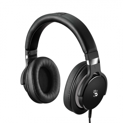 Наушники+микрофон игровые Bloody MOCI M550-Black/Gray <10Hz-22kHz, 32 Ohms, 103dB, 1.3m+1m>