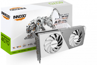 Видеокарта INNO3D GeForce RTX4070 Twin X2 OC WHITE