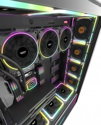 Корпус ПК без БП DarkFlash DF800 <EATX, 9x3.5, 7x2.5, 2xUSB 3.0, 2xUSB2.0, Audio, 552*271*771mm>