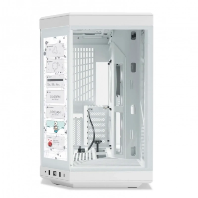Компьютерный корпус HYTE Y70 Touch - 4K сенсорный экран, PCIE 4.0 riser, белый Компьютерный корпус HYTE Y70 Touch - 4K сенсорный экран, PCIE 4.0 riser, белый
