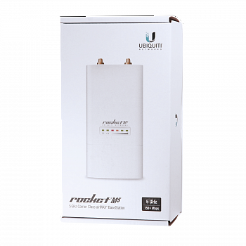 Точка доступа Ubiquiti RocKet M5 802.11n 150Mbps 5GHz 2xRP-SMA RocketM5 