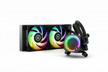 Жидкостная система охлаждения EKWB EK-NUCLEUS AIO CR240 LUX D-RGB Black, 2x120mm Socket Intel/AMD