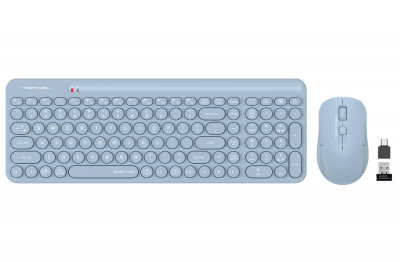 Клавиатура+мышь беспроводная A4tech Fstyler FG3300 Air Blue