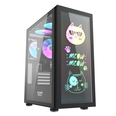 Корпус ПК без БП DarkFlash Dk210 Graffiti <ATX, 2x3.5, 1xUSB 3.0, 2xUSB2.0, Audio, 410*210*480mm> Корпус ПК без БП DarkFlash Dk210 Graffiti <ATX, 2x3.5, 1xUSB 3.0, 2xUSB2.0, Audio, 410*210*480mm>