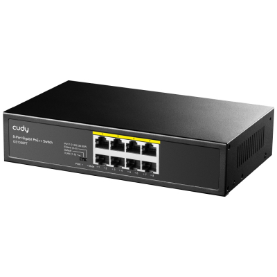 Коммутатор PoE+ GbE  8-портовый CUDY GS1008PT <8-Port Gigabit PoE+ Switch 120W>