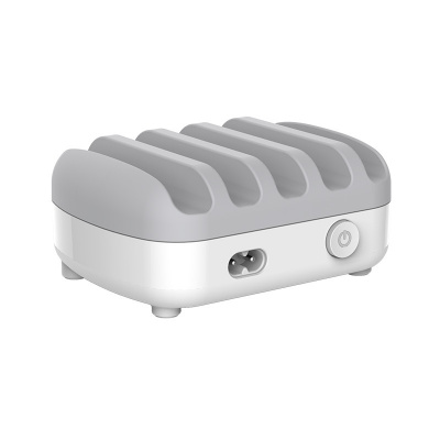 Зарядная станция 40W 5 Port USB ORICO DUK-5P-EU-WH-BP <5 USB, AC, WH 125*100*62mm>