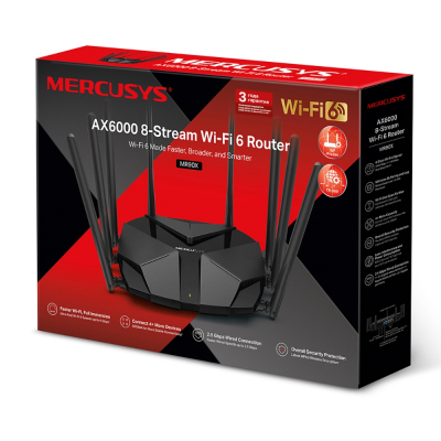 Маршрутизатор беспроводной AX6000 GbE Mercusys MR90X Wi-Fi 6