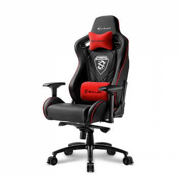 Игровое кресло Sharkoon Skiller SGS4 Black/Red <Cинтетическая кожа, Газлифт 4, подлокотник 4D>