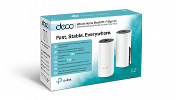 Домашняя Mesh Wi-Fi система GbE AC1200 Tp-Link Deco M4 (2 устройства)