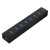 USB Хаб ORICO H7013-U3-AD-EU-BK-BP <USB3.0x7, DC, Cable 1m, 5V2A, BLACK, 187*32*23mm>