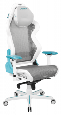 Игровое кресло DXRacer Air-B-Grey Mesh-Cyan&White