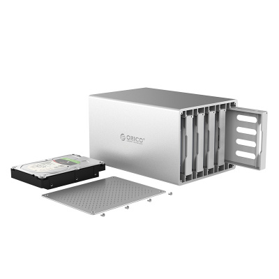 Система хранения данных HDD 3.5" ORICO WS500RU3-EU-SV <RAID, SB3.0, 5Gbpsб, HDDх5, 234*136*185mm>