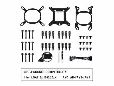 Жидкостная система охлаждения AIGO AT360 <RGB, Intel 1200/115x/20xx, AMD AM4/3, FAN120> Жидкостная система охлаждения AIGO AT360 <RGB, Intel 1200/115x/20xx, AMD AM4/3, FAN120>