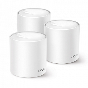 Домашняя Mesh Wi-Fi система GbE AX1500 Tp-Link Deco X10 (3 устройства)