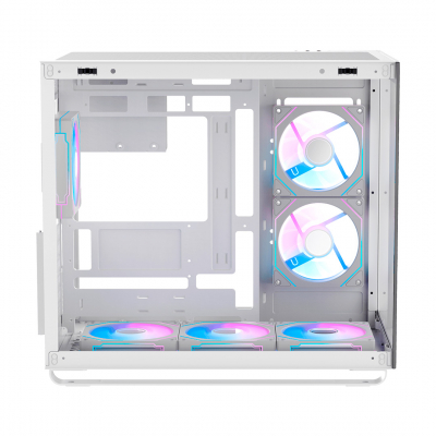 Корпус ПК без БП Ocypus Iota C70 WH ARGB ATX/mATX/mITX 2xUSB, Type-C, Белый, Iota-C70-WHD600XX-GL