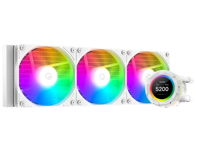 Водяное охлаждение для процессора ID COOLING SL360 XE ( lcd-экран ) white