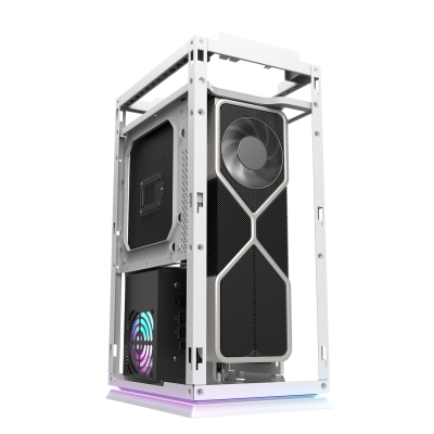 Корпус ПК без БП DarkFlash DLH21 WHITE <ITX, 1x3.5, 2xUSB 3.0, 1xType C, 238.8*175*412mm >