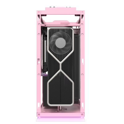 Корпус ПК без БП DarkFlash DLH21 PINK <ITX, 1x3.5, 2xUSB 3.0, 1xType C, 238.8*175*412mm >