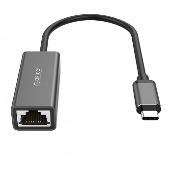 Адаптер сетевой ORICO XC-R45-V1-BK-BP <RJ45-Type-C, Cable 15cm, 50*21*15mm>