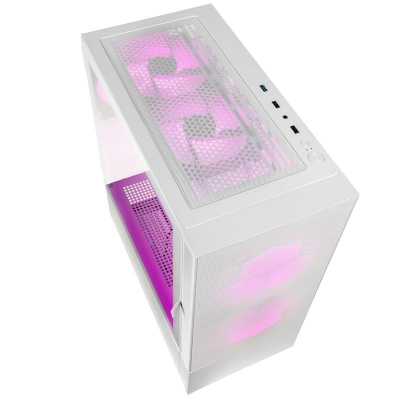 Корпус ПК без БП Kolink Observatory MX Mesh ARGB Midi Tower Case - White