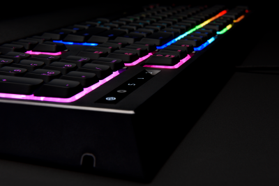 Клавиатура игровая Razer Ornata Chroma RZ03-02040700-R3R1<Механическо-мембранная, USB, 224*463*31mm>