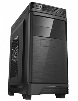 Корпус ПК с БП SMART SX-C5838 <microATX, 360*175*365mm, 0.4mm, 2xUSB, MAX450W+8mm, BLACK>