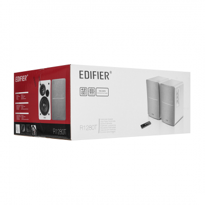 Акустическая система Edifier R1280T White <2.0, RMS 42Вт, 51Гц-20кГц, Двойной RCA, Пульт>