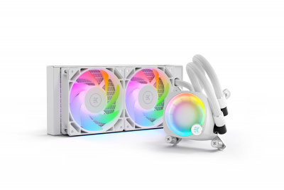 Жидкостная система охлаждения EKWB EK-NUCLEUS AIO CR240 LUX D-RGB – White, 2x120mm Socket Intel/AMD