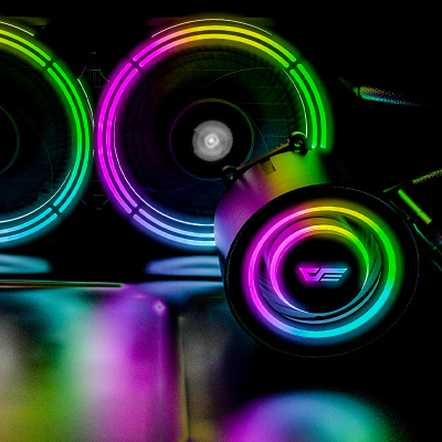 Жидкостная система охлаждения DarkFlash TR240 <RGB, Intel 1700/1200/115x/20xx, AMD AM4/3, FAN120>