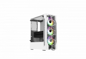 Корпус Wintek Mistral D532-W TG, ATX/Micro ATX, USB 1*3.0/2*2.0, HD-Audio+Mic, 0,5 mm, 3*12cm ARGB