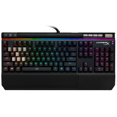 Клавиатура игровая HyperX Alloy Elite RGB <HX-KB2BL2-RU/R1, черный Blue>