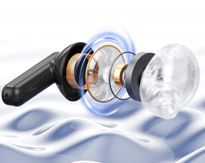 Гарнитура TWS MONSTER N-Lite Clear Talk  (Black)