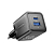 Зарядный блок Vention FEQB0-EU <2-Port USB (C + A) GaN Charger (30W/30W) EU-Plug Black>