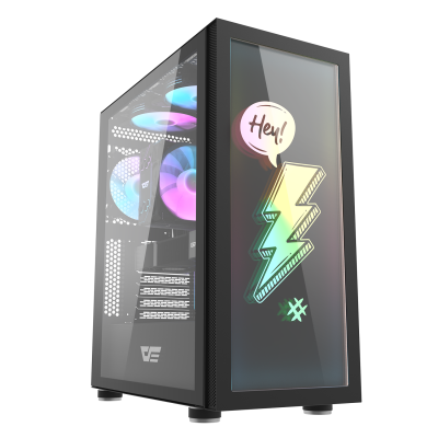 Корпус ПК без БП DarkFlash Dk210 Graffiti <ATX, 2x3.5, 1xUSB 3.0, 2xUSB2.0, Audio, 410*210*480mm> Корпус ПК без БП DarkFlash Dk210 Graffiti <ATX, 2x3.5, 1xUSB 3.0, 2xUSB2.0, Audio, 410*210*480mm>