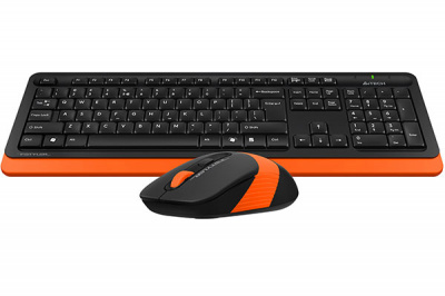 Клавиатура+мышь беспроводная A4tech FG-1010-ORANGE Fstyler USB