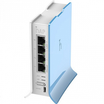 Маршрутизатор MikroTik RB941-2nD-TC hAP lite  with 650MHz CPU, 32MB RAM, 4xLAN, built-in 2.4Ghz 802.