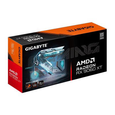 Видеокарта Gigabyte Radeon RX 9060 XT GAMING OC 16 Gb (GDDR6/128bit, HDMI/2DP, GV-R9060XTGAMING OC-16GD)