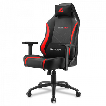 Игровое кресло Sharkoon Skiller SGS20 Black/Red <Cинтетическая кожа, Газлифт 4, подлокотник 3D>