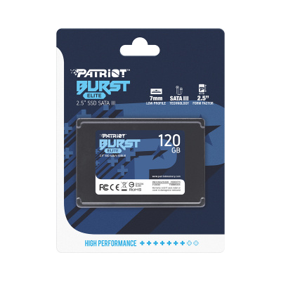 Накопитель SSD 2.5" SATA III Patriot  120GB BURST ELITE 450/320 PBE120GS25SSDR